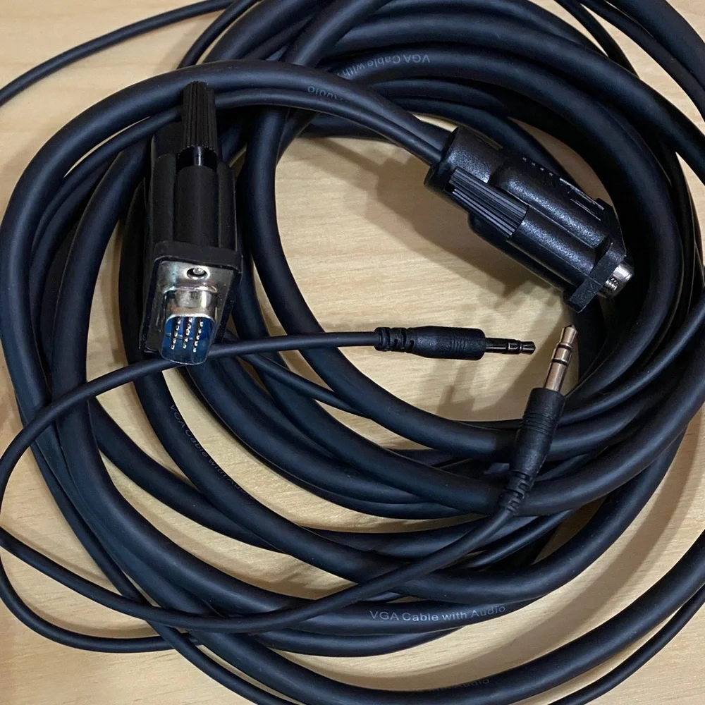 Insignia Black VGA Cable with Audio - 12ft
